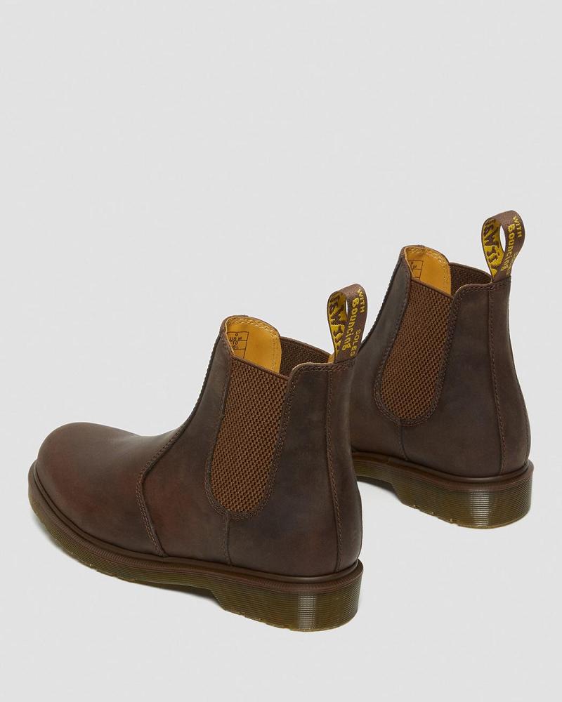 Dr Martens 2976 Crazy Horse Leren Enkellaars Heren Bruin | NL 380VRW